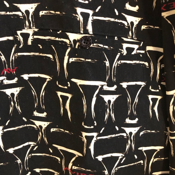 Avirex V.I.P. All Over Print Button Down Long Sleeve Shirt Size 3XL - Picture 3 of 7